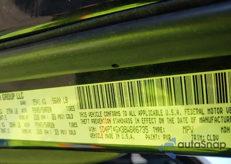 2011 Dodge Nitro Heat z USA, uszkodzony, nr VIN 1D4PT4GX3BW606735